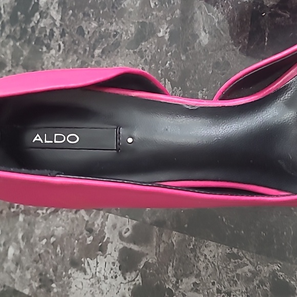 ALDO PINK LEATHER PUMPS - Picture 3 of 6